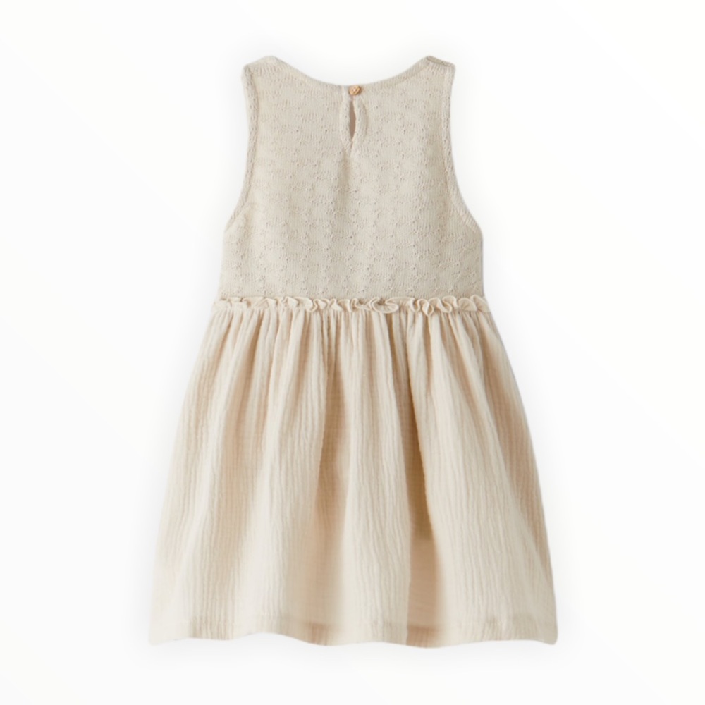 Zara Kids Slip Stitch Combination Dress - Picture 3 of 3